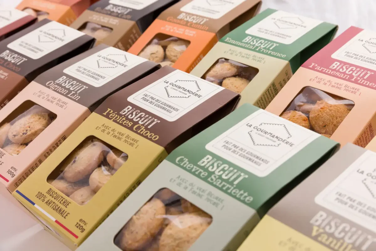 Paquet de biscuits packshot