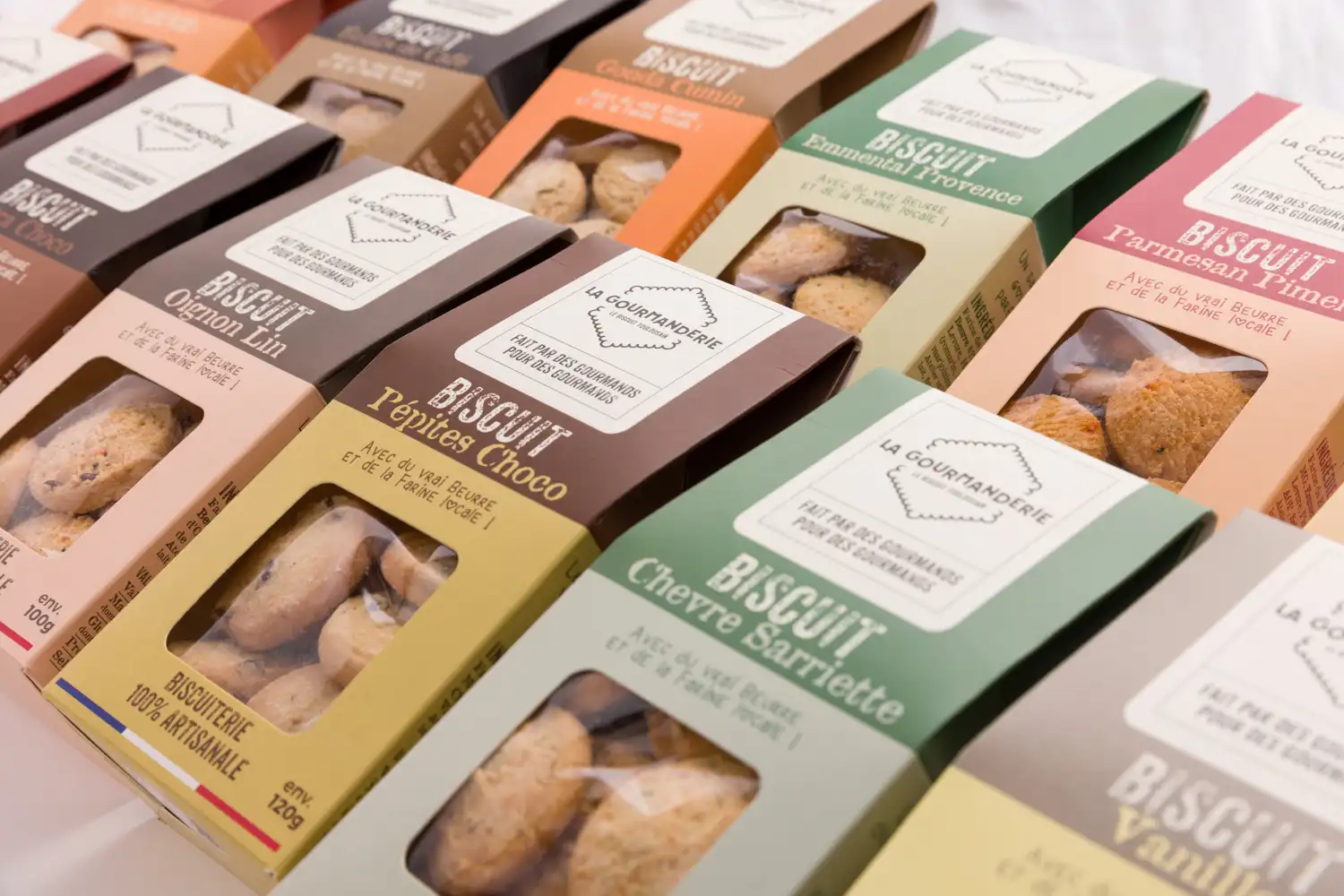 Paquet de biscuits packshot
